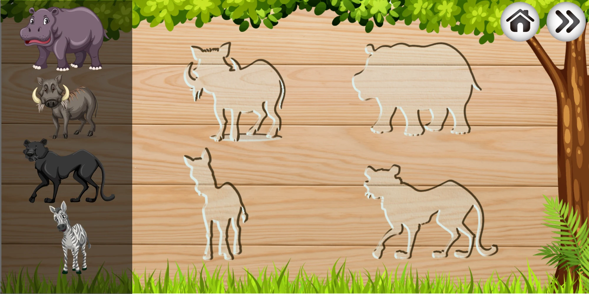 Animals puzzle games for kids screenshot