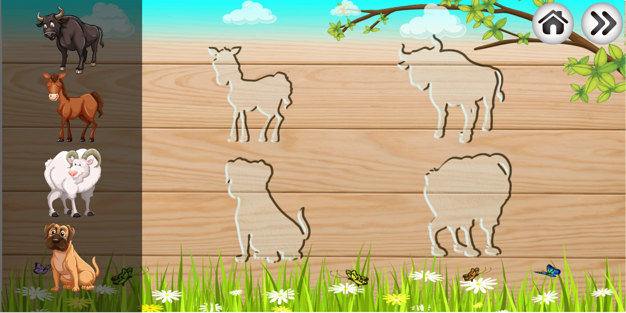 Animals puzzle games for kids screenshot