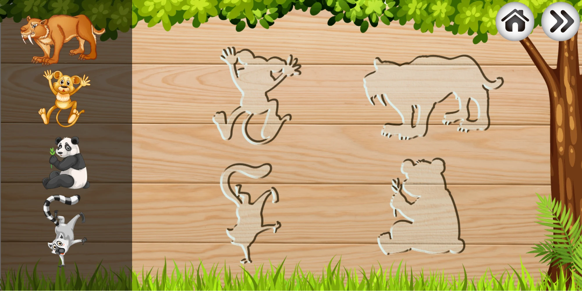 Animals puzzle games for kids screenshot